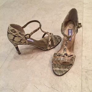 Priori Snakeskin Sandals 8 38